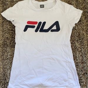 Fila white tee
